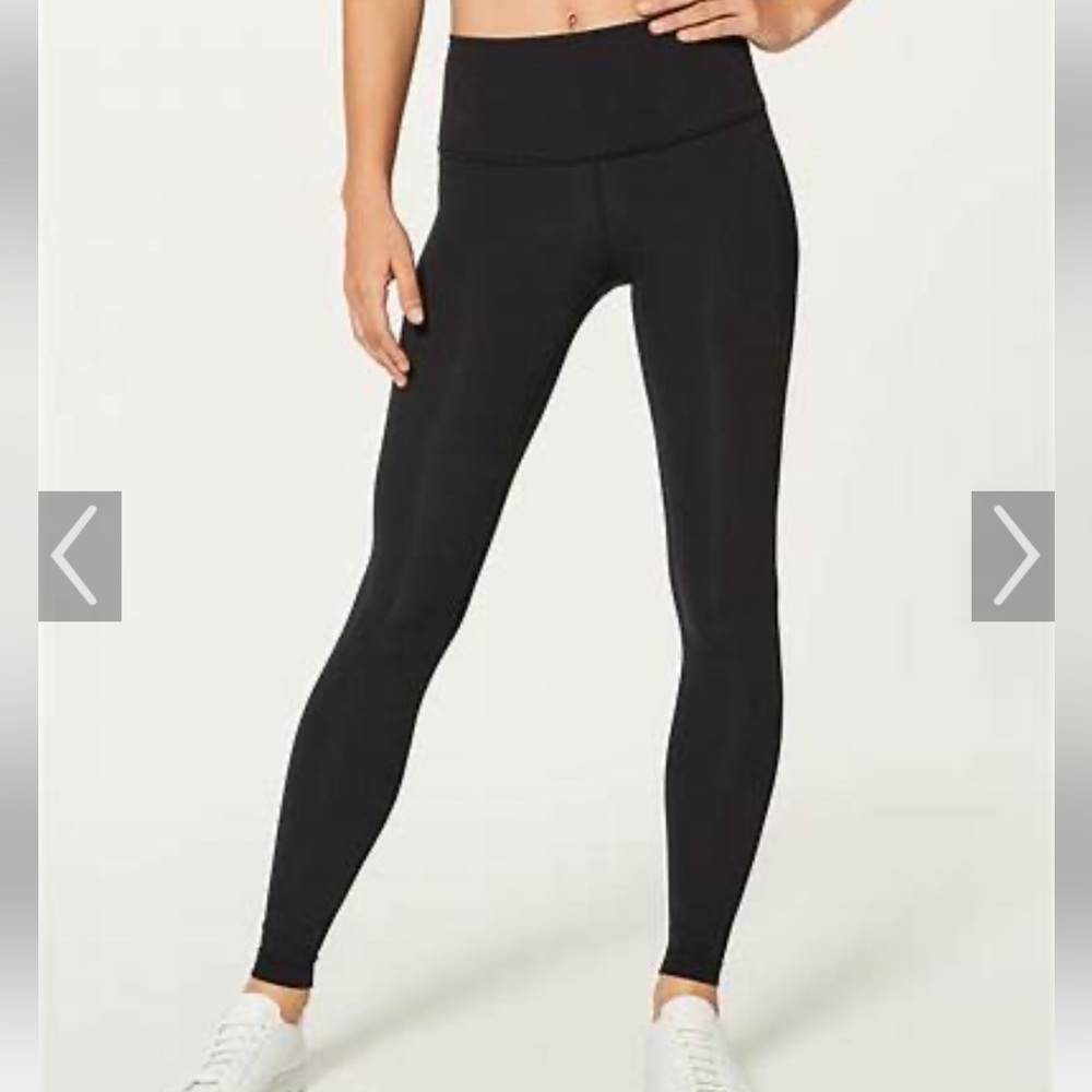 Lululemon wunder under luxtreme leggings 28” size 4 black